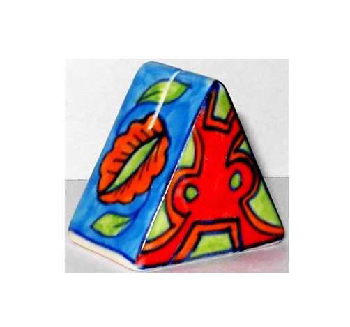 Triangle Napkin Holder, Porcelain, Multi-Coloures Ceramic Napkin Holder for Table, Dinner Napkin Holder for Square Paper, Salt Bottle, Pepper Shakers, for Kitchen Cocktail Bar Dinning Counter top #9086