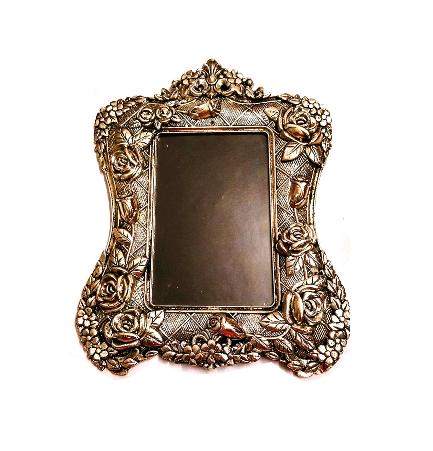 Silver Metal Photo Frame Picture Victorian Style 230mm #2796
