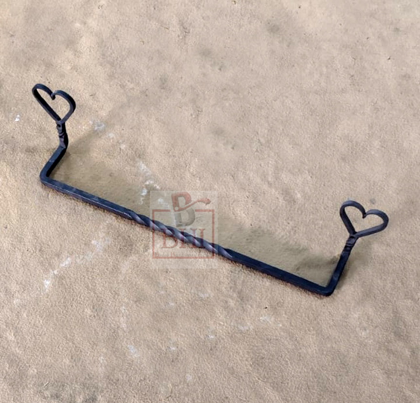 Hand Forged Iron Bathroom Towel Rack 490mm #8890