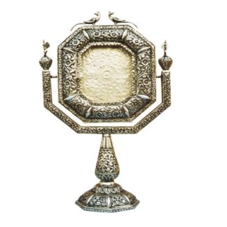 Silver Antique Face Mirror #8997
