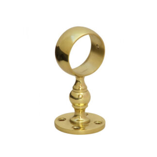 Brass Open Railing Bracket Polished Brass Finish 51mm #9244