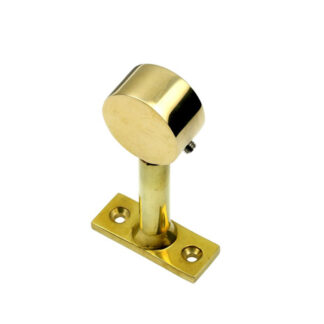 Brass Straight Open Bracket - End Polished Brass Finish 25mm #9252