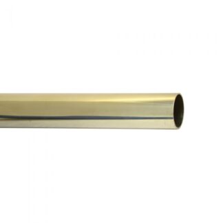 Brass Tube Polish Brass Finish 38mm Dia #9277