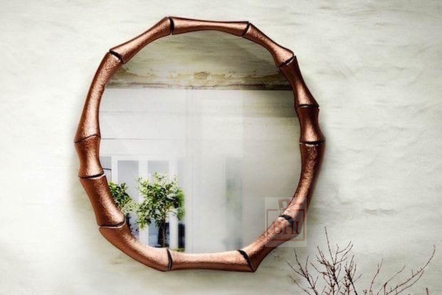 Mirror Frame Metal Bamboo Style Classic Custom Mirrors Designs #9227