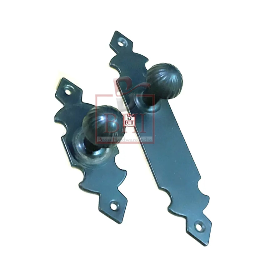 Cast Iron Cabinet Knob Pull On Plate 145mm #996 (Set of 6 Pcs) - Image 2