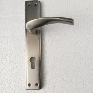Stainless steel Door Handle On Plate 255mm #8699