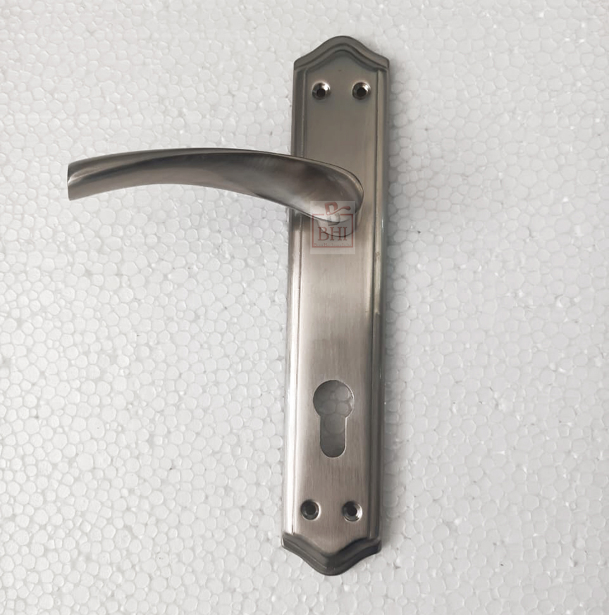 Stainless steel Door Handle On Plate 255mm #8700