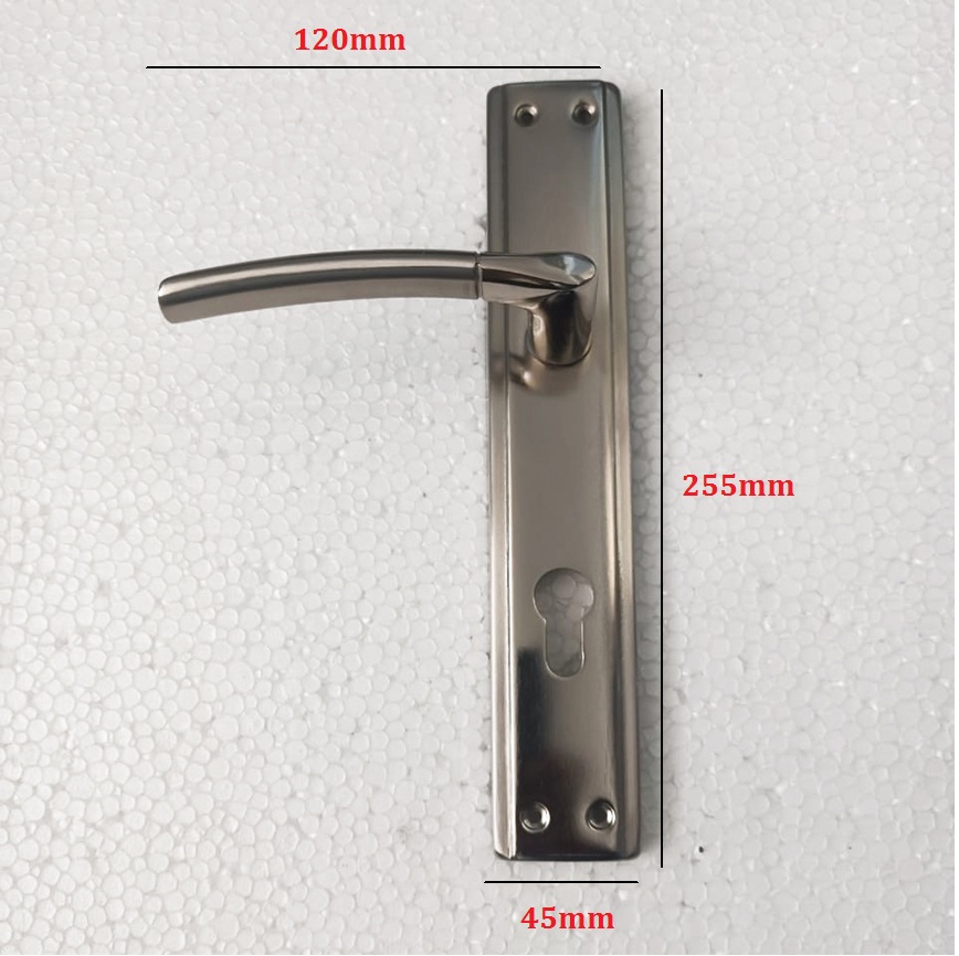 Stainless steel Door Handle On Plate 255mm #8702 - Image 2
