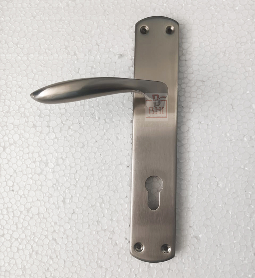 Stainless steel Door Handle On Plate 250mm #8703