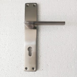 Stainless steel Door Handle On Plate 255mm #8704
