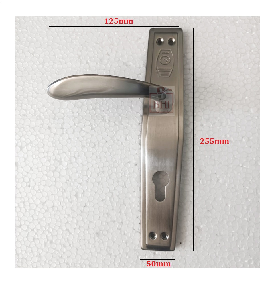 Stainless steel Door Handle On Plate 255mm #8705 - Image 2