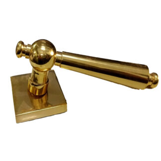 Brass Door Handle on Rose 150mm #9299