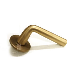 Brass Door Lever Handle with Round Base LV125-63 #8510