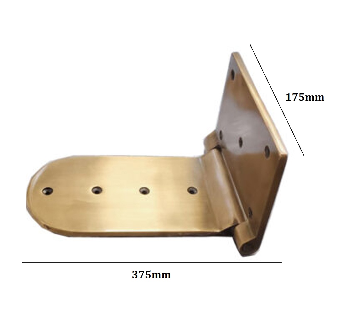 Brass Door Large Hinge 15"x7" #9219 - Image 2