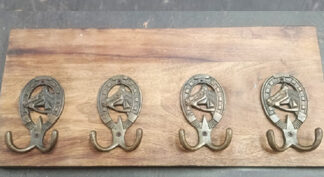 Indian Shelf Handmade Horse Hooks Hangers Handle Wall Hanging Coat Key Holders Hat Mug Kitchen Utensils Bathroom 455mm #9479